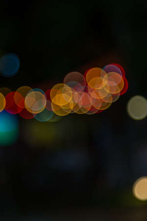 Blurred abstract lights bokeh backgroundの写真素材