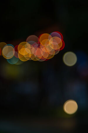 Blurred abstract lights bokeh backgroundの写真素材