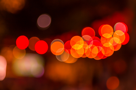 Blurred abstract lights bokeh backgroundの写真素材
