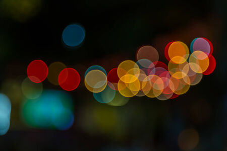 Blurred abstract lights bokeh backgroundの写真素材