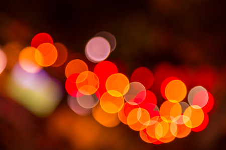 Blurred abstract lights bokeh backgroundの写真素材