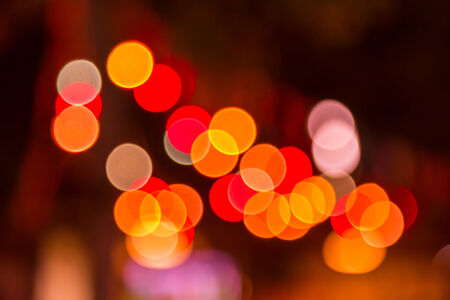 Blurred abstract lights bokeh backgroundの写真素材