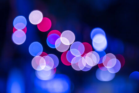 Blurred abstract lights bokeh backgroundの写真素材