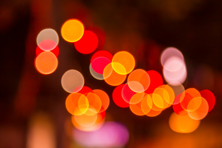 Blurred abstract lights bokeh backgroundの写真素材