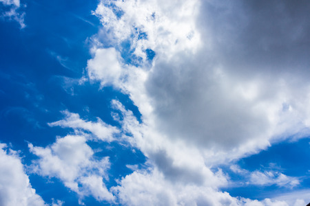 Sunny day Blue Sky with clouds ,Natureの写真素材