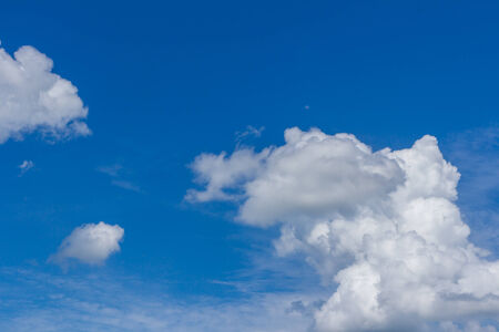 Blue sky with clouds , Backgroundの写真素材