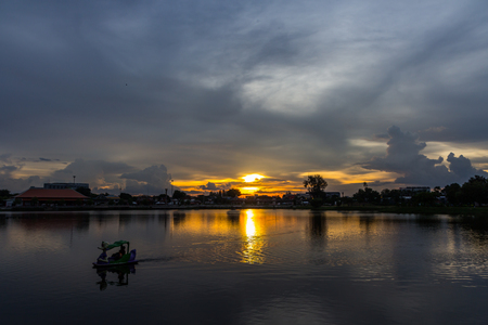 Sunset Sky at the park, Twilightの写真素材