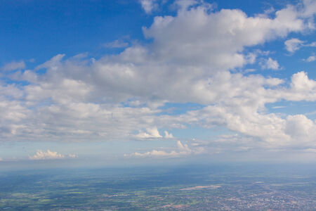 clouds in the blue skyの写真素材