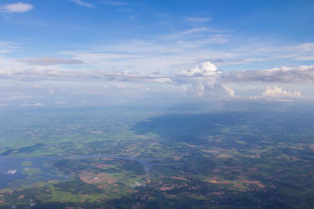 clouds in the blue skyの写真素材