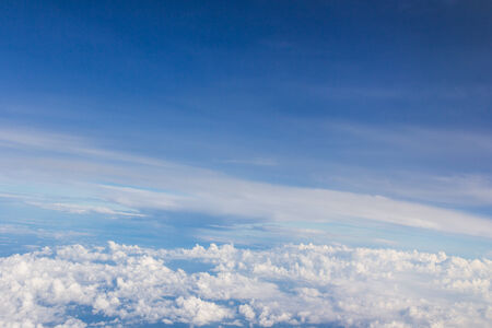 clouds in the blue skyの写真素材