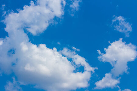 Blue sky and white cluds, Sunny dayの写真素材