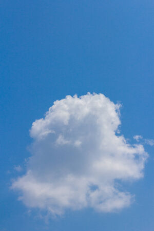 clouds, sunny day, sunshine, blue sky, white cloudsの写真素材