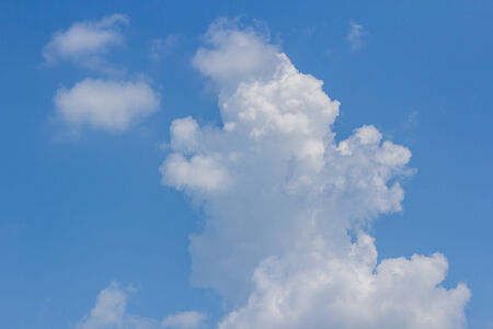 clouds, sunny day, sunshine, blue sky, white cloudsの写真素材
