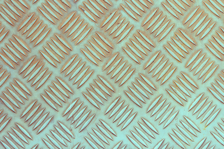 Old stainless steel floor plate textureの写真素材