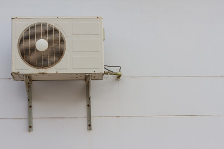 Air Condensing Unit outside the buildingの写真素材