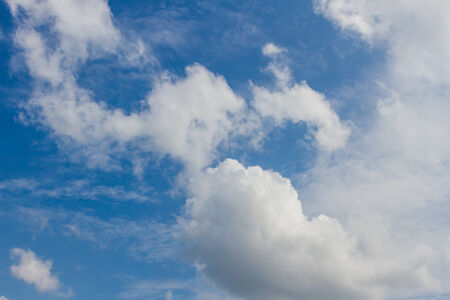 Blank sky with clouds ,Natureの写真素材