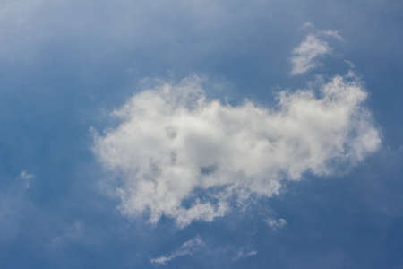 blue sky background with white cloudsの写真素材