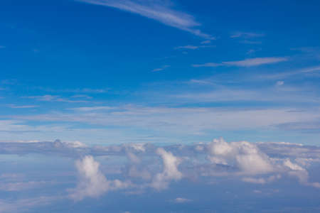 clouds in the blue skyの写真素材