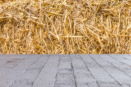texture of dry straw の写真素材