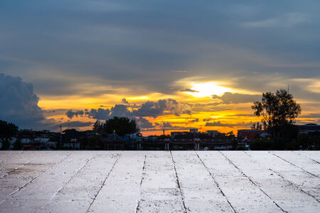 Sunset Sky at the park, Twilightの写真素材
