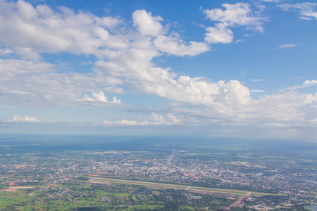clouds in the blue skyの写真素材