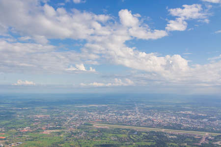 clouds in the blue skyの写真素材