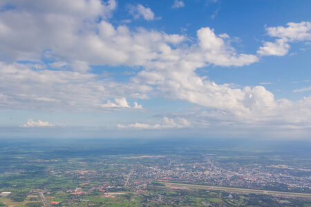 clouds in the blue skyの写真素材
