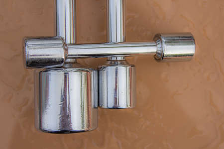 Old Silver dumbbell 