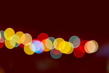 Color Bokeh against a dark 
