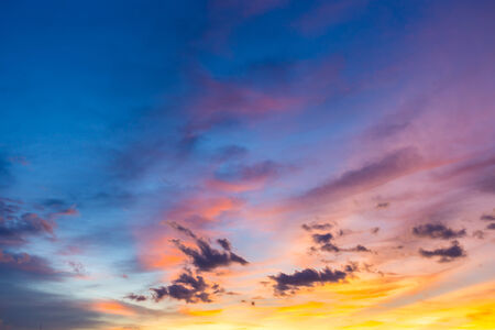 twilight sky at the parkの写真素材