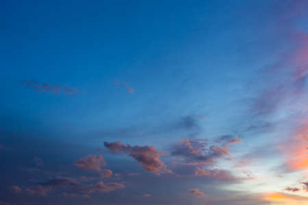 twilight sky at the parkの写真素材