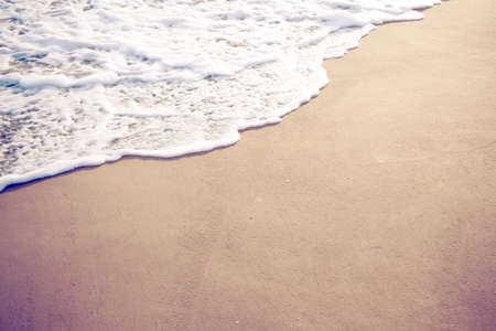 Beach, sea wave and sand for background