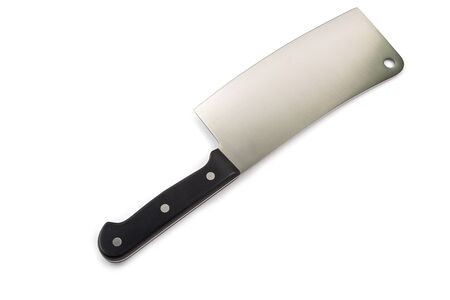 stainless steel Knife for chopping isolated on white background