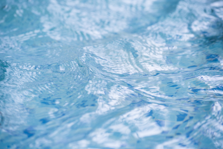 Close up blue water wave selective focus use for background