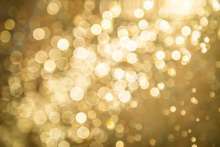 Abstract golden bokeh backgroundの写真素材