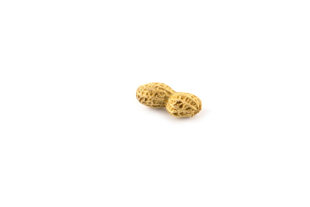 Boiled Peanuts on white background