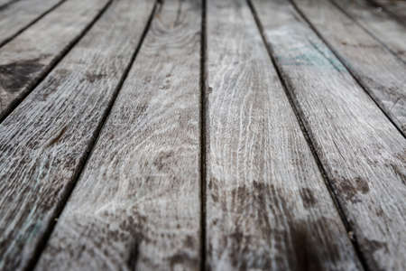 Vintage old wood plank texture use for backgroundの写真素材