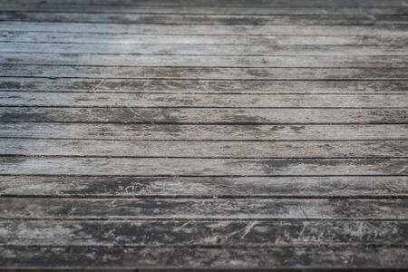 Old wooden black table texture backgroundの写真素材