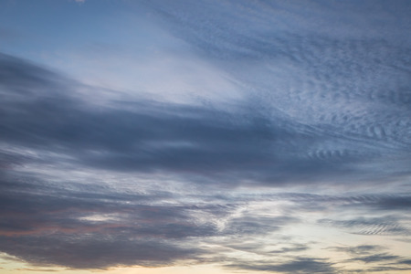Sunset blue sky Background