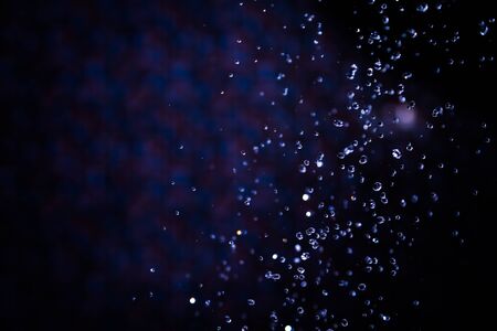 Black Bokeh water use for backgroundの写真素材