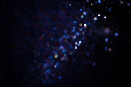 Black Bokeh water use for backgroundの写真素材