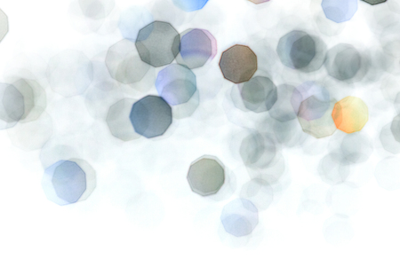 Abstract bokeh texture on white backgroundの写真素材