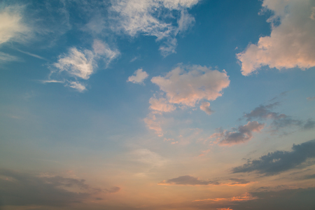 sky and clouds before sunset backgroundの写真素材