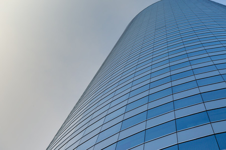 blue glass building background