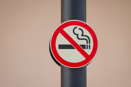 No smoking sign backgroundの写真素材