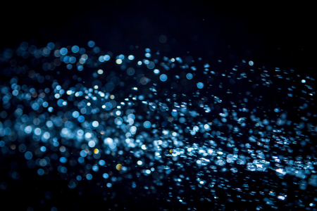 Colorful Bokeh on black backgroundの写真素材