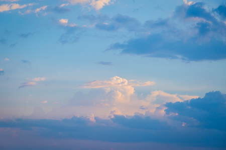 Sky and clouds before sunset backgroundの写真素材