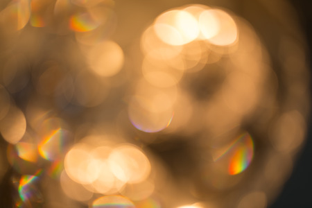 Blur of golden luxury bokeh backgroundの写真素材