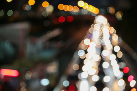 Abstract background blur of traffic jam rush hour in big city business