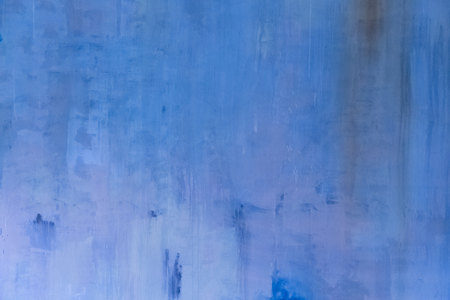 Old cement paint blue wall backgroundの写真素材